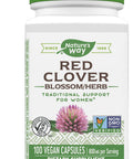 Nature'S Way Red Clover Blossom Herb, Traditional Women'S Health Support*, 800 Mg Per Serving, 100 Vegan Capsules
