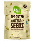 Go Raw Organic Sprouted Unshelled Sunflower Seeds - Sea Salted Snack