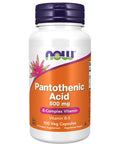 Now Pantothenic Acid 500 mg 100 Capsules