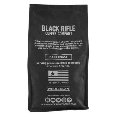 Black Rifle Coffee Company Murdered Out (Extra Dark Roast) Whole Bean Coffee 12 Ounce Bag Of Coffee Beans Extra Dark Roast Coffee Beans Extra Dark Roast With Bold Aroma And Smoky Flavors