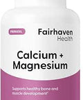 Fairhaven Health Peapod CalMag Calcium and Magnesium Supplement with Vitamin D3 for Pregnancy Baby and Female Health Gluten and Dairy CalMag Supplement 1 Month Supply