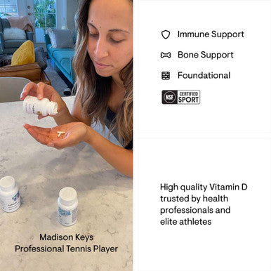 Thorne Vitamin D-5000 Vitamin D3 Supplement Support Healthy Bones Teeth Muscles Cardiovascular And Immune Function Nsf Certified For Sport Dairy Free Soy 60 Capsules