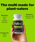 Vegan Complete Multivitamin Vitamin B12, Vitamin D, Omega-3 Dha+Epa, Calcium, Iodine, Zinc & Iron. (1 Bottle, 60 Softgels)