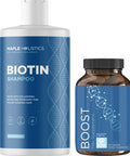 Biotin Volumizing Shampoo For Fine, Thinning Hair - Sulfate- With Tea Tree And Rosemary Oils, Plus Hair, Skin And Nail Vitamins