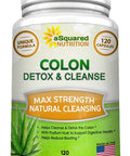 Pure Colon Cleanse for Weight Loss - 120 Capsules, Max Strength, Colon Detox Cleanser, Colon Cleansing Diet Supplement Blend for Digestive Health, Diet Pills for Men & Women