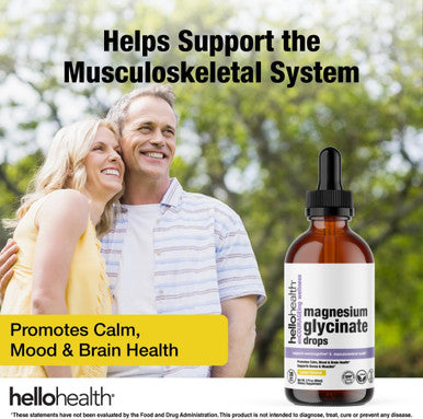 Magnesium Glycinate Liquid Magnesium Supplement Women, Men & Kids - Magnesium Bisglycinate 100 Mg For Natural Calm, Muscle Recovery & Joint Support - Magnesium Liquid Vitamins (30 Days) - Lemon Flavor