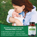 Zazzee Extra Strength Prenatal DHA, 500 mg, 180 Enteric Coated Softgels, 1000 mg Omega 3Ãƒâ€šÃ¢â‚¬â„¢s, 1000 IU Vitamin D3, Burp Free, No Fishy Aftertaste, Superior Triglyceride Form, Purified Deep Sea Fish Oil