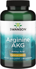 Swanson Amino Acid Maximum Strength Arginine Akg Nitric Oxide Enhancer 1000 Milligrams 90 Capsules