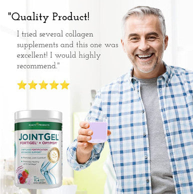 JointGel Berry Flavor HA Joint Formula Bundle Purity Products Bioactive Collagen Peptides MSM Supports Joint Function Flexibility while Fortifying Joint Cartilage Hyaluronic Acid more