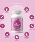 Divique Hyaluronic Acid Supplement 600mg per Capsule (500-700 KDA) - 3 Months Supply - Double Potency 90 Hyaluronic Acid Capsules - Vegan Fermented - Formula with Vitamin C Zinc Copper Selenium D-Biotine