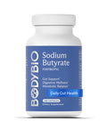 BodyBio Butyrate - Postbiotic for Gut Health, Digestive Support, Bloat, Gas & Constipation Relief, Leaky Gut Repair - Sodium + Butyric Acid Supplement for GI Wellness