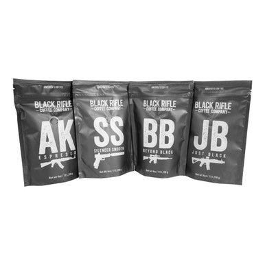 Black Rifle Coffee Company Ground Coffee Variety Kit 4 Bags (4Oz Each)