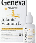 Genexa Infants Vitamin D Drops 90 Servings Promotes Healthy Growth Organic Gluten Free NonGMO
