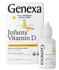 Genexa Infants Vitamin D Liquid Drops For Baby & Toddler | Usda Organic Vitamin D3 For Newborn | Immune Support & Bone Health |