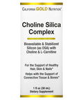 California Gold Nutrition Choline Silica Complex, 1 Fl Oz (30 Ml)