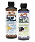 Barlean's Seriously Delicious Blackberry Smoothie From Flax Oil and Pi a Colada Seriously Delicious Omega-3 Fish Oil Smoothie