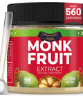 Monk Fruit Sweetener No Erythritol (25X Sweeter Than Sugar) Zero Calories, Zero Glycemic, Non-GMO, No Fillers - Monk Fruit Extract (7% Mogroside V) by Transparency Foods (3oz, 566 servings)