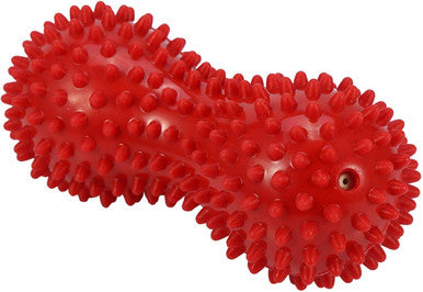 Agatige Double Peanut Massage Lacrosse Ball, Spiky Therapy Ball For Leg Back Shoulder Muscle Release Relief Deep Tissue Massage Yoga Ball(#1)