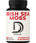 Dedicad 2400Mg Organic Irish Sea Moss Capsules Combined With Burdock & Bladderwrack - Seamoss Pills Support For Digestive Health