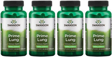 Swanson Prime Lung 60 Veg Caps (4 Pack)