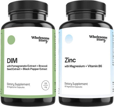 DIM Supplement for Women and Men with Pomegranate 3in1 Zinc Picolinate Magnesium Glycinate Supplements with Vitamin B6