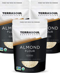 Terrasoul Superfoods Organic Almond Flour 3 Lbs (Pack of 3) - Fine Texture | Grain- | Gluten- | Perfect for Keto Baking