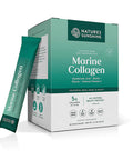 Nature'S Sunshine Marine Collagen - Premium Wild-Caught Alaskan Pollock Collagen Powder - Unflavored To-Go Sticks To Support Radi