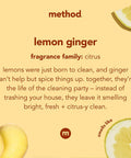 Method Squirt + Mop Hard Floor Cleaner Lemon Ginger 25 Ounce 3 pack Packaging May Vary
