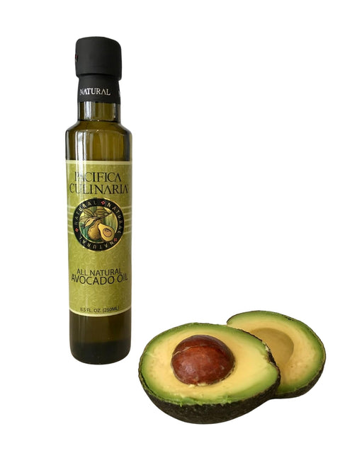 Pacifica Culinaria COLD PRESSED Extra Virgin Avocado Oil Made in USA 8.5 fl oz (250ml) Bottle (100% Virgin Organic Avocado Oil)