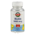 KAL Biotin 1000 Lozenge Tablets, Lemon, 1000 mcg, 50 Count