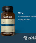 Nature'S Sunshine Zinc 25Mg, 150 Tablets Helps Strengthen The Immune System By Providing 167% Of The Daily Value Of Zinc