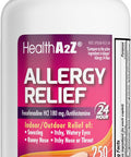 HealthA2Z Fexofenadine HCl 180mg 24-Hour Allergy Relief