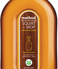 Method 00562CT Squirt + Mop Wood Floor Cleaner Almond Scent 25 oz Squirt Bottle 6/Carton
