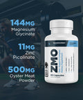 Transparent Labs Zmo - Muscle Builder For Men & Women With Zinc Magnesium Glycinate & Oyster Powder For Muscle Recovery - 60 Capsules