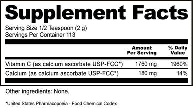 NutriBiotic - Calcium Ascorbate Vitamin C Powder 8 Oz