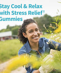 Garden Of Life Herbals Stress Relief Gummy With Rhodiola & Saffron For Positive Mood & Stress Response Plus Prebiotics & Probiotics For Digestive Support Gluten-Free Berry Flavor 30 Servings