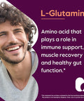 Bestvite L-Glutamine 1000mg per Capsule (240 Capsules) - Form - No Stearates - No Fillers - Gluten - Non GMO