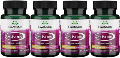 Swanson High Potency Ostivone 500 Milligrams 60 Capsules (4 Pack)