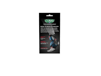 Curad Performance Series Ironman Ankle Support Adjustable with Removable Stays Universal Fit for Mild or Moderate Sprains