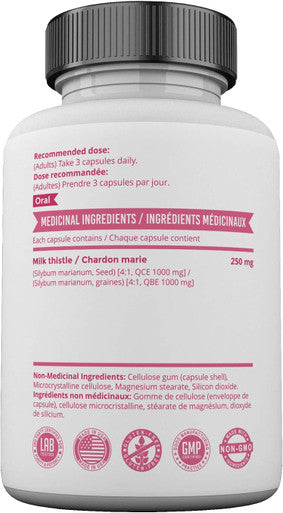 Mill Bay Milk Thistle Extract Helps Support Liver Function. 100 Vegan, Non-GMO Silymarin Capsules