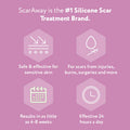 Scaraway Advanced Silicone Scar Sheets For C-Section, Reusable Sheets (1.5 X 7 ) For Hypertrophic And Keloid Scars From C-Section & Other Surgeries, 4 Sheets