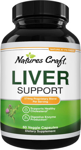Natures Craft Milk Thistle Liver Detox Pills - Liver Support Supplement with Milk Thistle Dandelion Root Artichoke Extract - Liver Detox Supplement with Milk Thistle Liver Cleanse Detox