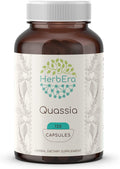 HerbEra Quassia 120 Capsules, 500 mg, Wildcrafted Quassia (Quassia Amara) Dried Bark (120 Capsules)
