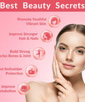 Sugar-Collagen Gummies For Women, Hydrolyzed Collagen Peptides Gummies With Biotin, Collagen Supplements Gummy With Vitamin B12, C, D, Zinc For Hair Skin Nail