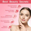 Sugar-Collagen Gummies For Women, Hydrolyzed Collagen Peptides Gummies With Biotin, Collagen Supplements Gummy With Vitamin B12, C, D, Zinc For Hair Skin Nail
