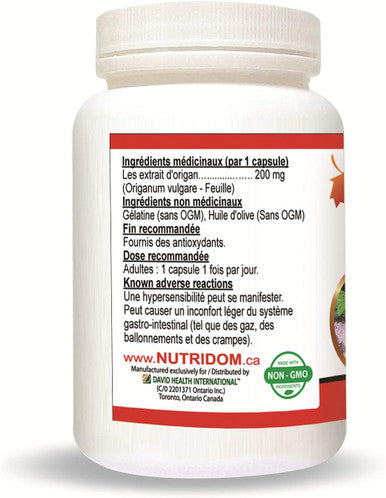 Nutridom Wild Oregano 200Mg 30 Softgels