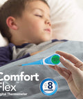Vicks ComfortFlex Digital Thermometer Accurate Color Coded Readings in 8 Seconds Digital Thermometer for Oral Rectal or Under Arm Use