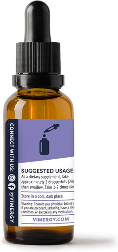 Vimergy Organic Liquid Zinc, 57 Servings Alcohol Free Zinc Sulfate Supports Immune Health & Metabolism Antioxidant Gluten-Free, Non-GMO, Kosher, Vegan & Paleo Friendly (115 ml)