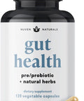 All-In-One Gut Health W/Probiotics, Prebiotics, Digestion-Supporting Herbs, And Adaptogens - Leaky Gut Repair Formula To Support Gut Lining, Aid In Digestion, And Promote Good Bacteria