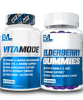 Men's Multivitamin Plus Immune Support Gummies - Advanced Daily Multivitamin for Men with Phytonutrient Complex and Sambucus Elderberry Gummies with Zinc and Vitamin C - Complete Daily Wellness Stack